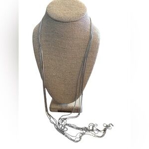 Lisa Freede Stainless Steel CZ Necklace